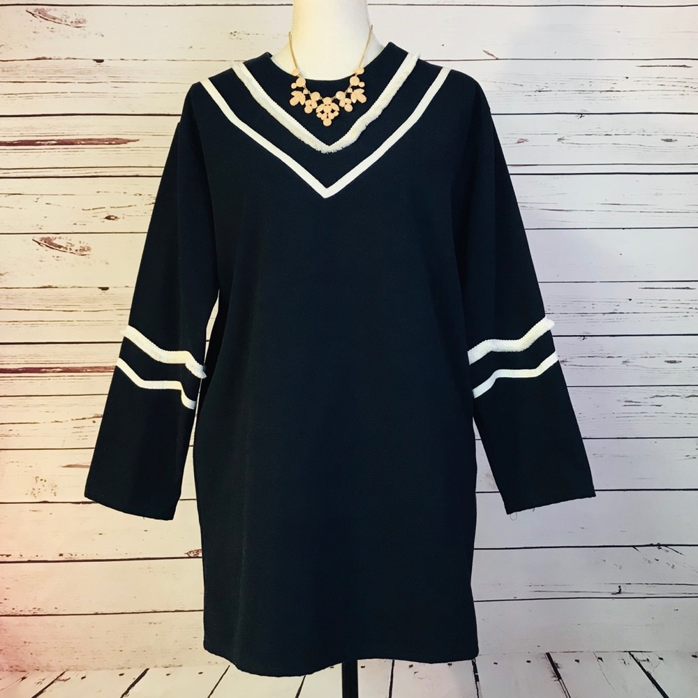 Like NEW Navy Sailor Inspired Shift Dress